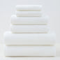 White Premium Cotton Towel Set - 6 Pieces, Soft & Absorbent Bath Towels for Adults