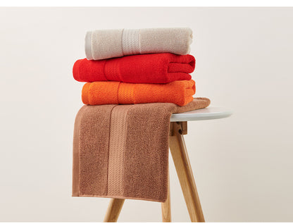 Grey Premium Thick Cotton Bath Towel for Adults - Soft and Absorbent Bathroom Towel