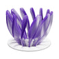 V60 Pour Over Coffee Dripper - Heat Resistant Brew Filter Cone - Purple(White Base)