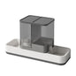 Grey 2-in-1 Automatic Pet Water and Food Dispenser - Gravity Feeder for Cats and Dogs