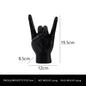 Black Left Hand Resin Rock and Roll Hand Figurine - Stylish Desk and Living Room Decor