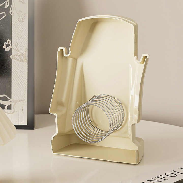 Black Versatile Desktop Headphone Stand & Tissue Box (23.5x17x14.5cm)