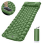Green Portable Outdoor Inflatable Mat - Foot-Operated Camping Sleeping Pad