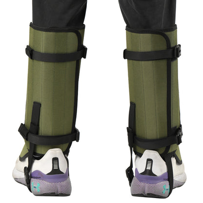 Outdoor Anti-Snake Bite Leg Guards - Hiking Camping Knee Protectors, Snow Shoe Covers, Leg Sleeves, Green