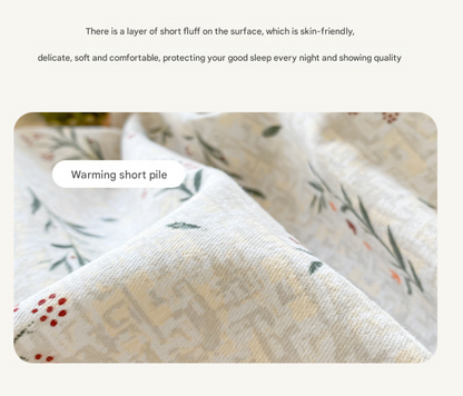 Phil Bear Thick Brushed Cotton 4-Piece Bed Sheet Set (1.5m Bed) - Fits 200x230cm Duvet