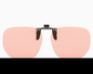 Chalky 2-Piece Flip-Up Sunglasses Clip-On Set for Glasses - UV-Protective Square Polarized Lenses for Driving