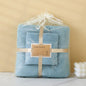 Blue Soft and Absorbent Towel Set – Wrap Towel and Bath Towel Set for Ultimate Comfort Bath towel 140*70cm, face towel 75*35cm