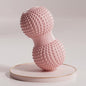 Pink 2pcs Fascia Ball Foot Arch Massager Peanut Ball for Muscle Relaxation, Deep Tissue Release, Yoga Massage 6.5*6.5*13CM