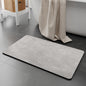 2 pcs Grey Quick-Dry Absorbent Non-Slip Bath Rug for Bathroom, Kitchen & Entryway 40x60cm