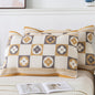 Pair of Brown four-leaf clover Tied Cotton Gauze Pillow Cover - Secure Fit, Premium Comfort (Insert Not Included)