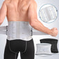 Size L Black Breathable Waist Support Belt - Adjustable Back Brace for Men and Women, Ideal for Weightlifting, Squats & Back Pain Relief