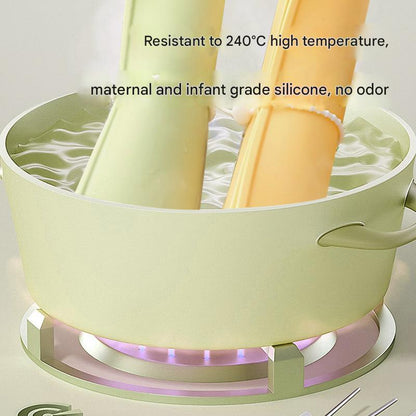 2 Pcs Yellow Safe & Durable Silicone Placemat - Heat Resistant, Spill-Proof Table Protector for Kids & Adults(30*40CM)