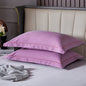Bright Purple Pure Cotton Flannel Pillowcase Set - Soft, Thickened, Solid Color (Pair, 48x74cm)