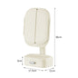 Milky White LED Lighted Tri-Fold Makeup Mirror with Storage Drawer & Magnification(USB Charging Port)