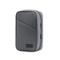 Grey Premium PU Leather Multi-Functional Travel Cable Organizer - Waterproof Digital Storage Pouch