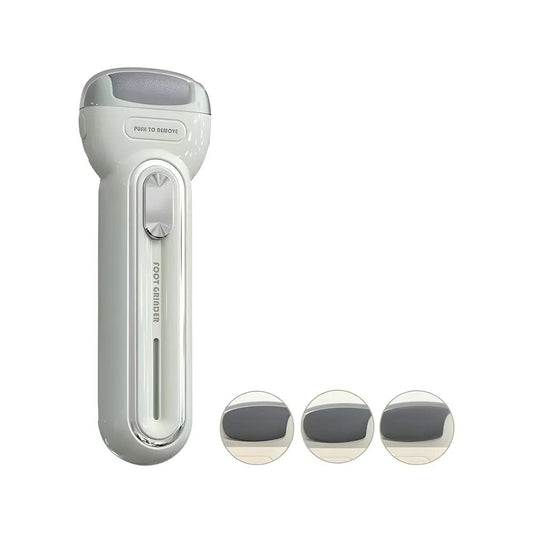 Light Green Electric Foot Grinder with USB Charging - Dual-Speed Callus Remover for Smooth, Exfoliated Feet