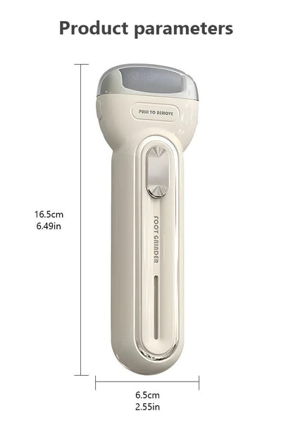 Light Green Electric Foot Grinder with USB Charging - Dual-Speed Callus Remover for Smooth, Exfoliated Feet