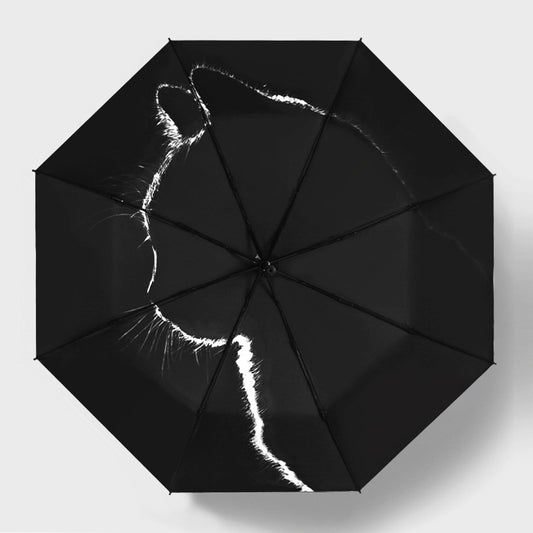Cat Shadow Cute Cartoon Umbrella - Sun/Rain Umbrella