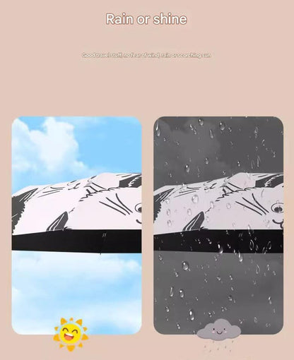 Cat Shadow Cute Cartoon Umbrella - Sun/Rain Umbrella