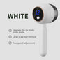 White Electric Lint Remover - Rechargeable Fabric Shaver with LCD Display