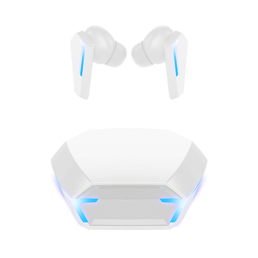 White Wireless Gaming Earbuds - Bluetooth 5.2, Low Delay, 3D Stereo