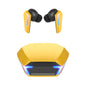 Yellow Wireless Gaming Earbuds - Bluetooth 5.2, Low Delay, 3D Stereo