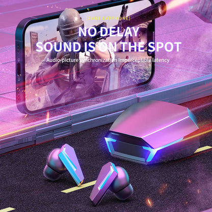 Silver Wireless Gaming Earbuds - Bluetooth 5.2, Low Delay, 3D Stereo