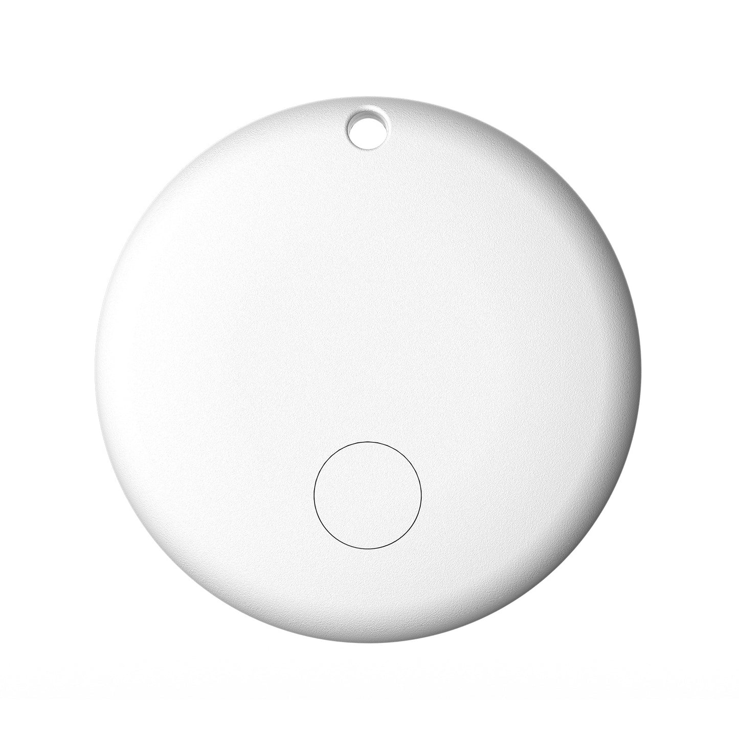 (Round White) Mini GPS Tracker - Apple Find My Enabled, Key Finder, Wallet Locator, Anti-Theft Tag