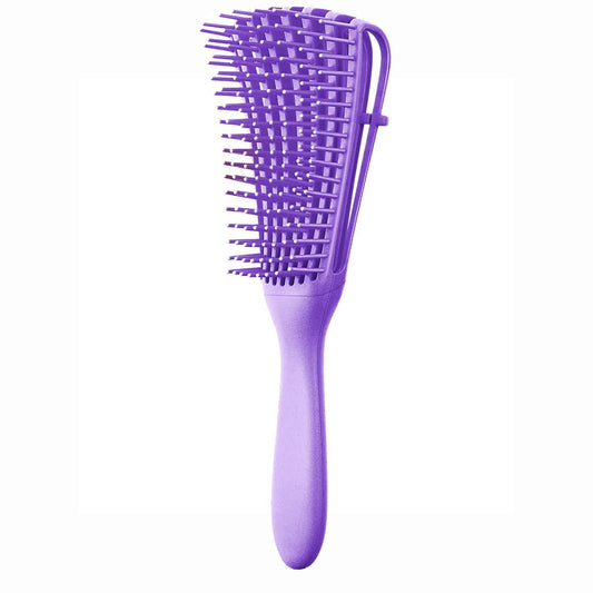 3 - pcs Purple Detangling Brush - Octopus Design for Effortless Hair Care