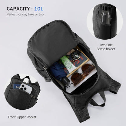 Ocean blue Lightweight Foldable Backpack - Great for Hiking and Travel Backpacks