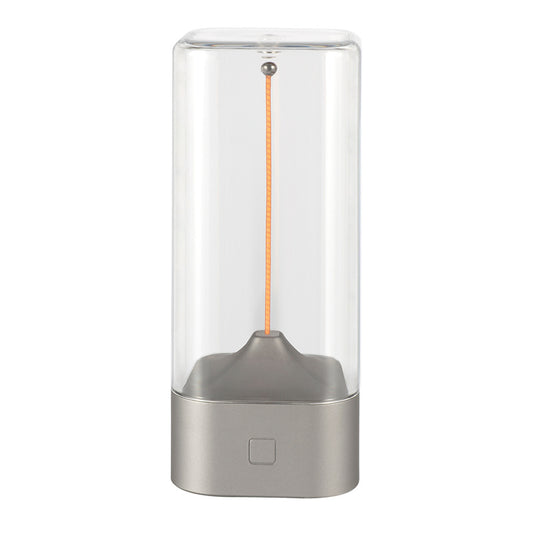 Silver Portable Magnetic Table Lamp with Bendable LED - USB-C Rechargeable