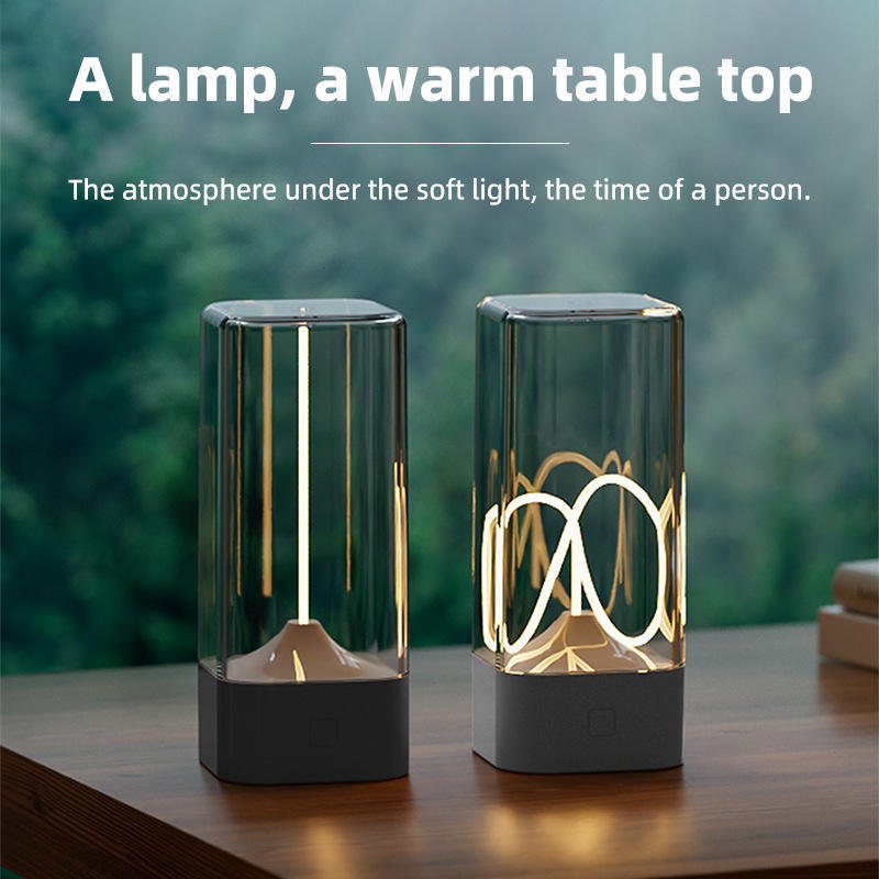 White Portable Magnetic Table Lamp with Bendable LED - USB-C Rechargeable