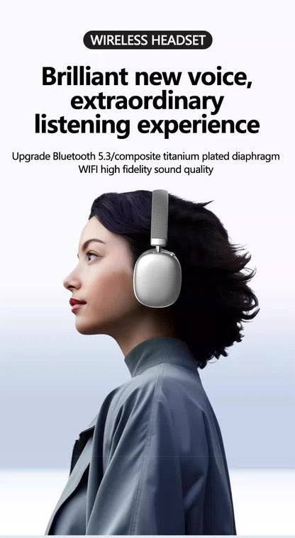Pink Comfortable Over-Ear Headphones - Hi-Fi Sound, Long Battery, Swivel Control