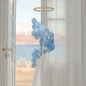 Blue Bohemian Seashell Wind Chime - Dream Catcher Hanging Decor for Home