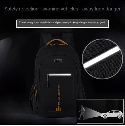 Black And Green Large Capacity Business Backpack for Men and Women - Waterproof Laptop School Bag with Breathable Design