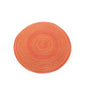 8 Pcs Orange Woven Round Placemat - Non-Slip, Heat-Resistant Dining Table Mat,  36cm