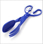 2 Pcs Blue Pet Poop Scooper with Long Handle - Durable Plastic Waste Picker for Dogs and Cats