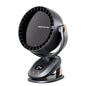 Black Portable Bladeless Clip Fan with USB Charging - 180-Degree Oscillating, Lightweight, and Quiet for Desk, Camping, and Outdoor Use