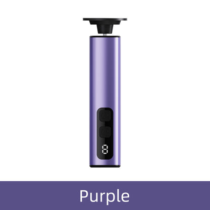 Purple Rechargeable Electric Foot File with 9 Speed Settings - Callus Remover for Smooth Feet
