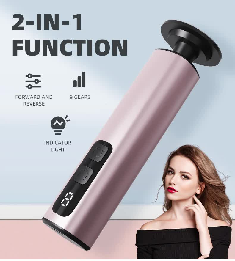 Purple Rechargeable Electric Foot File with 9 Speed Settings - Callus Remover for Smooth Feet