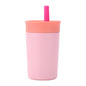 2 Pcs Pink 12oz Insulated Tumbler with Straw - 304 Stainless Steel, BPA-Free, Leak-Proof Coffee Mug for Hot and Cold Drinks