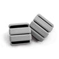 Grey Adjustable Silicone Wrist & Ankle Weights - 2lb Pair (900g) | Comfortable Fitness Resistance Bands for Workout, Running, Training