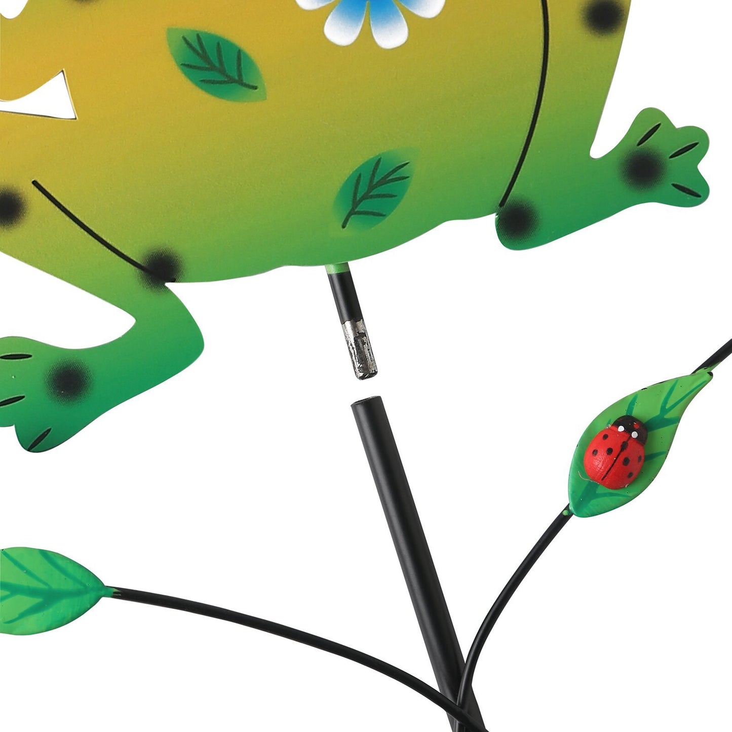 Grey Goat Pattern Charming Metal Garden Stakes | Welcome Yard & Lawn Decor