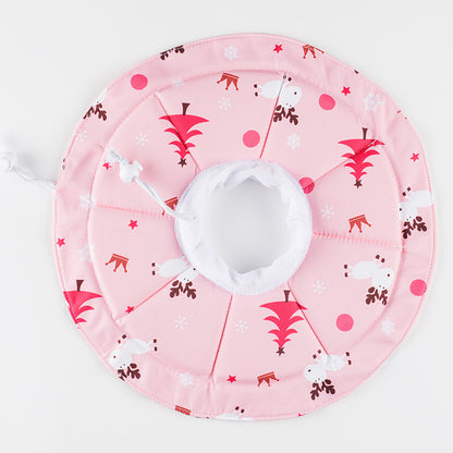 2 Pcs Size S Pink Comfortable Pet Recovery Collar | Waterproof Anti-Lick Collar for Cats & Dogs