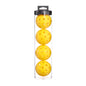 2 Tubes Yellow Outdoor Pickleball Balls 4-Pack - Durable 40-Hole Design with Carry Tube(8 balls in total)