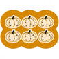 Style 8 Yellow Pumpkin Pattern Absorbent Diatomaceous Earth Pet Feeding Mat - Non-Slip & Quick Dry Placemat (50x80cm)