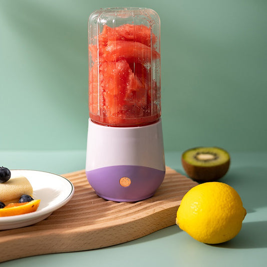 Purple Portable USB Blender 500ml - Rechargeable Mini Juicer for Smoothies On-the-Go
