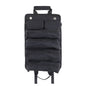 Black Heavy Duty Roll-Up Tool Bag Organizer - Waterproof Oxford Fabric Pouch with Multiple Pockets