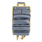 Grey Heavy Duty Roll-Up Tool Bag Organizer - Waterproof Oxford Fabric Pouch with Multiple Pockets