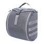 Grey Tactical Helmet Bag & Utility Pouch - Padded MOLLE Gear Storage Carrier